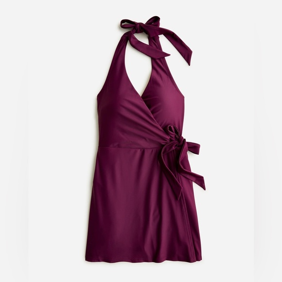 J.Crew Halter wrap swim dress - Picture 1 of 8